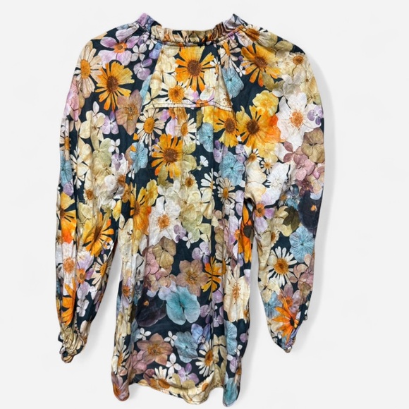 Moxy Collective For Maeve Multicolored Floral Linen Blouse - Picture 3 of 6
